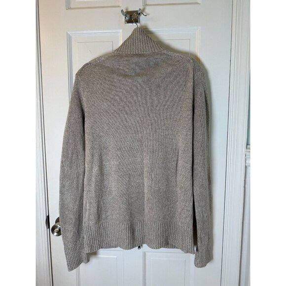 Banana Republic Men's Full Zip Tan Sweater Size L - Picture 8 of 11